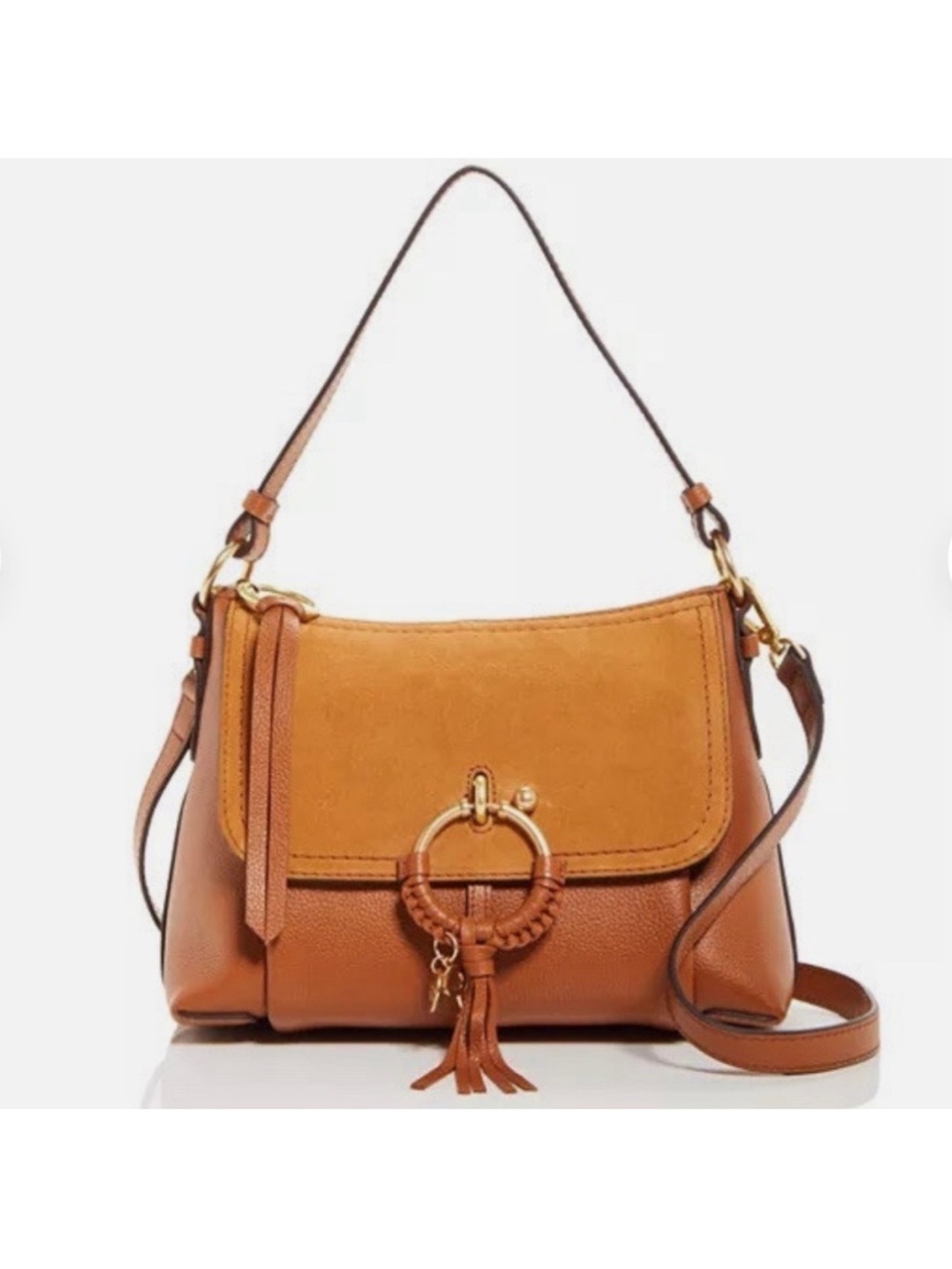 See By Chloe Joan Leather Shoulder Bag Caramello